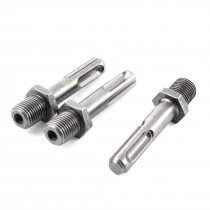 1 2" Thread Hex Nut SDS Plus Shank Electric Drill Chuck Adapter Gray 3pcs