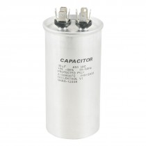 Silver Tone 450VAC 35uF Cylindrical Electric Motor Running P921 Capacitor