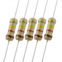 1 2W 120K Ohm 5 Axial Carbon Film Resistors 2000 Pcs