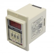 White AC 48V Power on Delay Timer Time Relay 1 999 Second 8 Pins ASY 3D