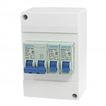 DZ47-63 2P32A +1P10A + 1P10A Mini Circuit Breaker w Housing