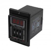 Black AC/DC 36V Power on Delay Timer Time Relay 1-999 Minute 8 Pins ASY-3D