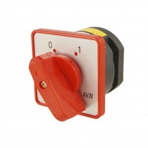 Two Positions Red Rotary Handle Universal Cam Switch