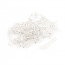 40 Pcs Super Bright 3mm Straw Hat Green LED Lamp Light Emitting Diode DC 2 5V 3V