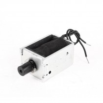DC 24V 1 84A 10mm Stroke 2 5lb 1 1kg Pull Type Open Frame Solenoid Electromagnet