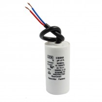 6uF 450VAC Metallized Polypropylene Film CBB60 Wired Motor Running Capacitor