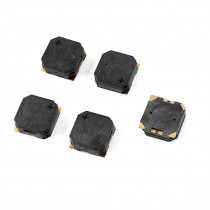5 Pcs 8 5mm x 8 5mm x 3mm Black SMD SMT Buzzer DC 3 6V 90mA 2500 Hz