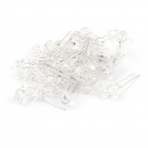 40 Pcs Super Bright 5mm Straw Hat Green LED Lamp Light Emitting Diode DC 2 5V 3V