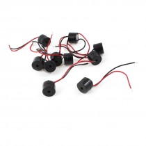 10pcs DC 12V 2 Wires Connector Active Plastic Alarm Electronic Buzzer 85nu