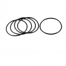 5 Pcs 51.5mm x 2.65mm x 56.8mm Flexible Rubber O Ring Seal Washer Black