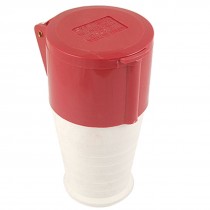 IEC309-2 3P+N+E Pole Industrial Socket White Red ST-215