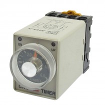 AH3 3 380VAC Power on 0 6min 6 Minutes Delay Timer Time Relay Black Base