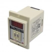 White AC DC 36V Power on Delay Timer Time Relay 1 999 Minute 8 Pins ASY 2D