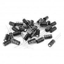 30pcs Electronic Component 35V 100uF 105C Electrolytic Capacitor 6x12mm