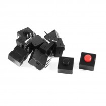 10 Pcs Vertical 2 3 5 Pins Latching Torch Push Button Switch 12mm x 12mm