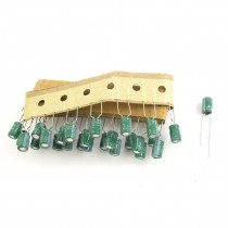 30pcs Electronic Component 100uF 10V 105C Electrolytic Capacitor 5x8mm