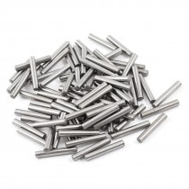 100pcs Stainless Steel 3 1mm x 19 8mm Dowel Pins Fasten Elements Silver Tone
