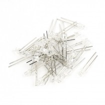 40 Pcs Super Bright 3mm Flat Head Red LED Lamp Light Emitting Diodes DC 2 5 3 0V