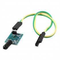 DC 3 3 5V Yellow Green 20cm Length 2 Wire Cable Vibration Sensor Module