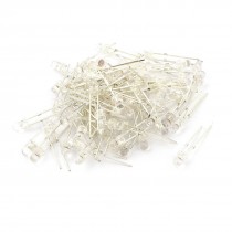 60 Pieces Clear 5x3mm Straw Hat Fuchsia LED Lamp Light Emitting Diodes DC 2 5 3V