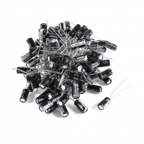 100 Pcs 1uF 50V Radial Leads Aluminum Electrolytic Capacitors 4x11mm