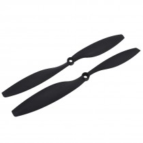 Pair 2 Blades 10x4 5 Black Carton Nylon CW CCW RC Model Airplane Prop Propeller