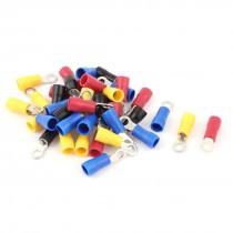 40 Pcs 3 5 4S 14 12AWG Wire Connector Ring Crimp Terminal Assortment Kit