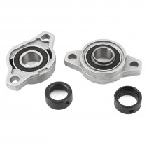 2 Pcs Zinc Alloy 15mm UFL002 FL002 Self Aligning Pillow Block Bearing Flange