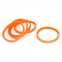 5 Pcs 84x80mm Electric Planer Cutting Machine Drive Belt Orange for Makita 1911B