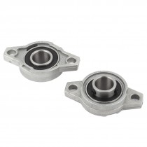 KFL002 FL002 Self Aligning Pillow Block Flange Bearing 15mm Shaft 2pcs