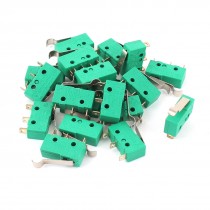 20pcs KW4 3Z 3 SPDT AC250V 125V 5A R Lever Self Reset Micro Limit Switch