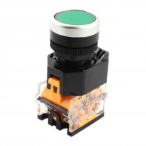 AC 660V 10A 22mm DPST 4 Screw Terminal Momentary Control Push Button Switch