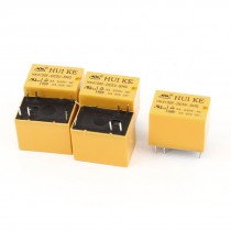 5pcs DC 5V Coil SPDT 6 Pins 1NO 1NC PCB Type Mini Signal Power Relay