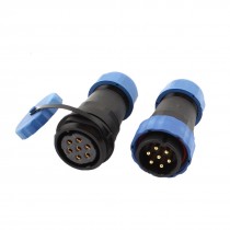 Pair Waterproof Aviation Cable Connector Plug + Socket SD28-7 7 Pin IP68