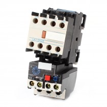 Black Plastic Shell 35mm DIN Rail Mounting No AC Combination Contactor