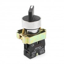 Rotary 2 Position SPST Normal Open Locking Power Selector Switch