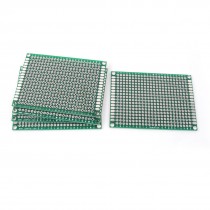 5 Pcs FR4 Double Side Prototype PCB Bread Board Tinned Universal 50x70mm