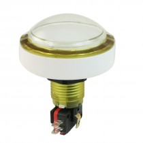 AC 125V 250V 15A Clear Cap White Light No Momentary Push Button Switch