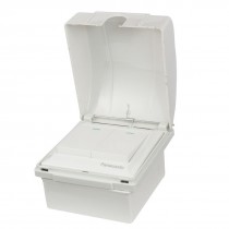 Home White 2 Gang Wall Panel Plate Switch 10A 250V AC