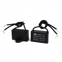 AC 450V 50 60Hz CBB61 1 2uF 2 Wired Ceiling Fan Motor Run Capacitor