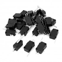 24 Pcs Long Straight Hinge Lever Micro Limit Switch KW8 No AC DC 125V 250V