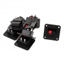 8pcs 2 Way Jack Socket Spring Push Release Connector Speaker Terminal Block