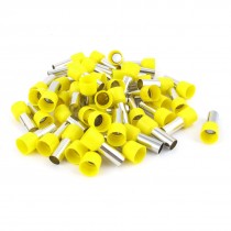 50 Pcs Wire Crimp Connector Terminal Insulated Ferrule Yellow E25 16 4AWG 25MM2