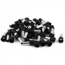 50 Pcs Wire Crimp Terminal Pre Insulated Ferrule Tube Black E25 16 4AWG 25MM2