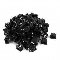 100pcs PCB Board Panel Mount 2 Pin Soldering C8 Type Socket Connector