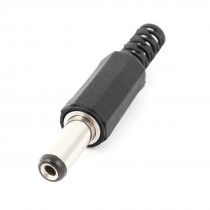 Black 5 5mm x 2 1 mm DC Male Power Plug Cable Connector Adapter