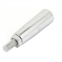 Repair Parts 8mm M8 Male Thread Metal Revolving Handle Grip Silver Tone