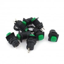 Car Boat Panel Mounted 12mm Momentary SPST on Off 2 Pin Push Button Switch 8pcs