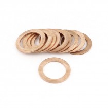 10pcs 21mmx30mmx1 5mm Copper Crush Washer Flat Oil Seal Ring Gasket