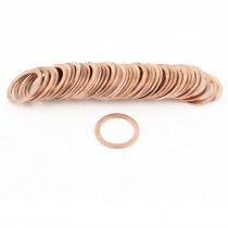 50pcs 21mmx27mmx1 5mm Copper Crush Washer Flat Seal Ring Gasket Fitting